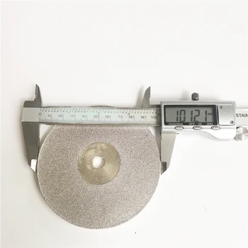 Çift taraflı Elmas Disk 45-1000 Grit Tahıl Lapidary ID 10mm 100mm elmas taşlama diski Tekerlek Döner Döner Aşındırıcı Aletler