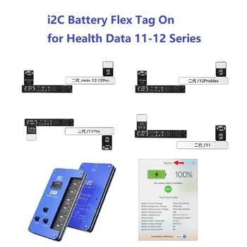 ı2c Pil Flex iPhone 13 12 11 Pro Max Mini Etiket Onarım Kablosu Şifreleme Hata Sağlık Veri Düzeltme Hiçbir Hücre Döngüsü Kiti