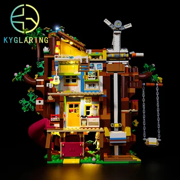 Kyglaring Led Aydınlatma Seti çocuk Hediye DIY Oyuncaklar Arkadaşlar için 41703 Dostluk Ağaç ev (sadece ışık dahil) 5