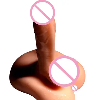 Cilt Duygu Gerçekçi Yapay Penis Yumuşak Büyük Büyük Penis Erkekler Skrotum Anal Anüs Seks Oyuncakları Kadınlar için Lezbiyen Eşcinsel Strapon Kadın Masturbator 5