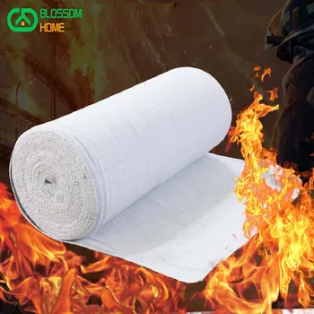 Yangına Dayanıklı Battaniye, 1260 ℃ Yüksek Sıcaklığa Dayanıklıdır Seramik elyaf kumaş Kaynak cürufu yanmaz ısı yalıtımlı kumaş