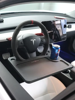 Araba Seyahat Masa Dizüstü Bilgisayar Masası Tesla Modeli 3 X S Y Çok Fonksiyonlu direksiyon masa Yemek Dizüstü Tutucu Aksesuarları