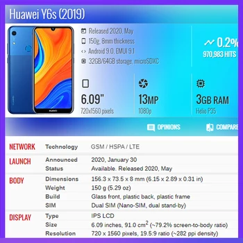 Orijinal Huawei Y6 Y6S Y6 Pro Y6 Başbakan 2019 lcd ekran dokunmatik ekran digitizer Değiştirme