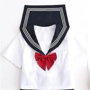 Japon Tarzı S-2xl Öğrenci Kız Okul Üniformaları Kızlar Donanma Kostüm Kadınlar Seksi Donanma JK Takım Denizci Bluz Pilili Etek 0