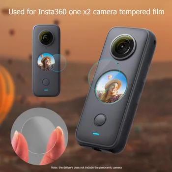 Temperli Cam ekran koruyucu film İçin Insta360 BİR X2 Sertleştirilmiş Film İçin Insta 360 BİR X2 kamera ekranı Cam koruyucu film 2