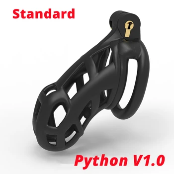 CHASTE KUŞ Gümrükleme Fiyat Mamba Python V1. 0 Cock Cage 3D Tasarım İffet Cihazı Hafif Penis Halkası Yetişkin Seks Oyuncakları