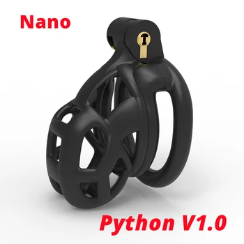 CHASTE KUŞ Gümrükleme Fiyat Mamba Python V1. 0 Cock Cage 3D Tasarım İffet Cihazı Hafif Penis Halkası Yetişkin Seks Oyuncakları 5