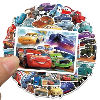 10/30/50 Adet Disney Karikatür Arabalar Yıldırım McQueen Çıkartmalar DIY Kaykay Bagaj Motosiklet Buzdolabı Araba Su geçirmez Etiket Oyuncak