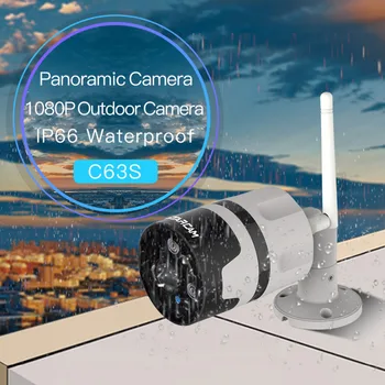 Vstarcam 1080P IP Kamera Açık Wifi Kamera IP66 Su Geçirmez Hareket Algılama Gece Görüş Panoramik Bullet Kamera C63S