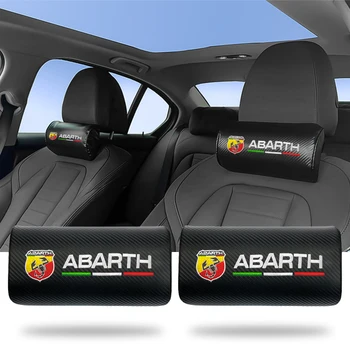 Karbon Fiber Yarış Araba Koltuğu Boyun Yastık Koruyucu Kafalık Seyahat Rahat Kafalık Abarth Stilo Palio Bravo Fiat 500