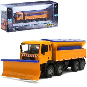 Yüksek simülasyon 1: 50 alaşım kar küreme modeli, alaşım kar itme kamyon oyuncak, klasik hediye oyuncak, Toptan ve retailfree nakliye