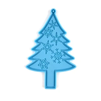 Noel Ağacı Kolye Anahtarlık Kristal Epoksi silikon kalıp Noel Atmosfer Parti Ev Dekorasyon Yapma Aksesuar Reçine Kalıp