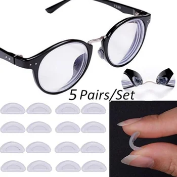 10/20 adet Gözlük burunluklar Yapıştırıcı Silikon burunluklar kaymaz Şeffaf Burun Yastıkları Gözlük Gözlük Gözlük Aksesuarları
