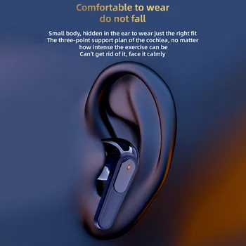 Pro60 TWS Fone Bluetooth 5.0 Kulaklık kablosuz kulaklık Kulaklıklar HiFi Stereo Gürültü İptal Spor mikrofonlu kulaklık Telefon için