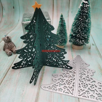 LIOJU 3D Noel ağacı metal kesme cut kalıplar die kalıp Yeni koleksiyon defteri kağıdı zanaat bıçak kalıp bıçak yumruk şablonlar ölür