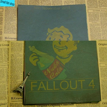 Fallout 3 4 Oyun Posteri Ev Mobilya dekorasyon Kraft Oyun Posteri Çizim çekirdek duvar çıkartmaları