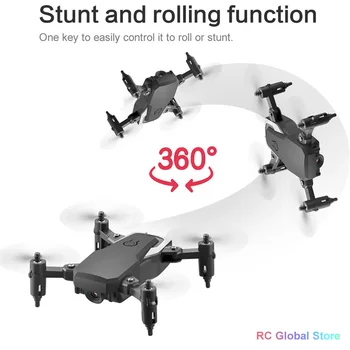 RC Drone İha Quadcopter ile 4K HD Profesyonel Kamera Hava Fotoğrafçılığı Wifi Fpv 4-Axis Uzaktan Kumanda Helikopter Uçak Oyuncak 5
