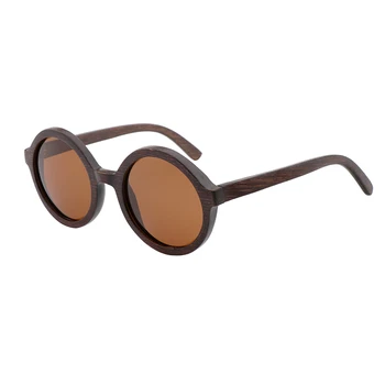 Retro Fashion Sunshades Men's Bamboo Frame Sunglasses Polarized  Carved Design Driving Square Style очки солнечные женские 1