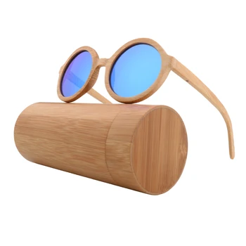 Retro Fashion Sunshades Men's Bamboo Frame Sunglasses Polarized  Carved Design Driving Square Style очки солнечные женские 2