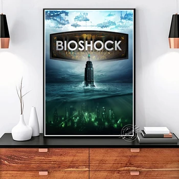 Bioshock Infinite Çekim Posteri Oyunu Anime Duvar Sanatı Baskılar Kaliteli resim tuvali Boyama Oturma Odası İçin Dekoratif