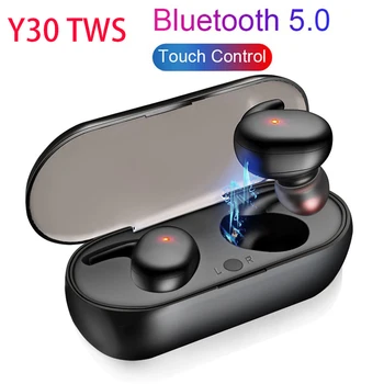 Yeni Y30 TWS kablosuz bluetooth kulaklıklar 5.0 stereo kulaklık kulak gürültü önleyici su geçirmez kulaklıklar PK E6S A6S Y50 i7s F9