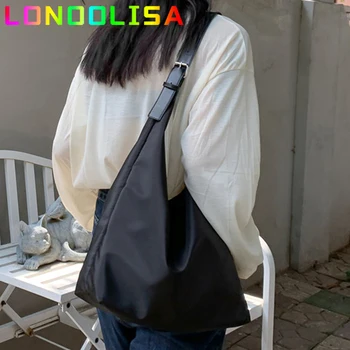 Bayanlar Naylon omuzdan askili çanta INS Kadın Büyük Kapasiteli alışveriş çantası Çanta Rahat Kore Kadın Alışveriş Messenger Nötr Kesesi