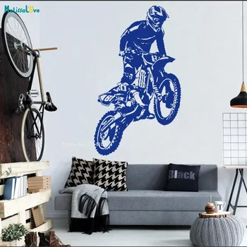 Dağ Bisikleti Becerileri Duvar Sticker Sanat Ev Dekor Motosiklet Dükkanı Kültür Resimleri vinil yapışkan Kendinden yapışkanlı YT4626