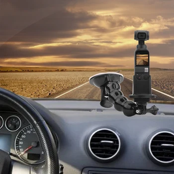 Araba Cam Emme Kupası Tutucu DJI OSMO Cep Ayarlanabilir pencere camı Montaj Dirseği Adaptörü Masa Tutucu Kamera Aksesuarları 5