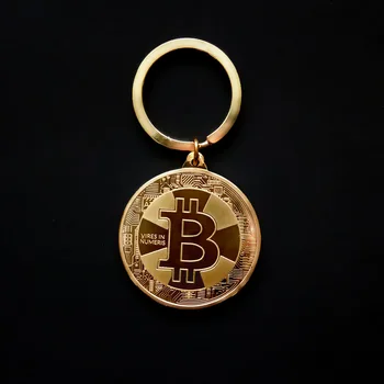 Yaratıcı El Sanatları Bitcoin Sanal Para Metal Anahtarlık Araba Metal Anahtarlık Ev Anahtarlık Araba Aksesuarları Anahtarlık Kapak