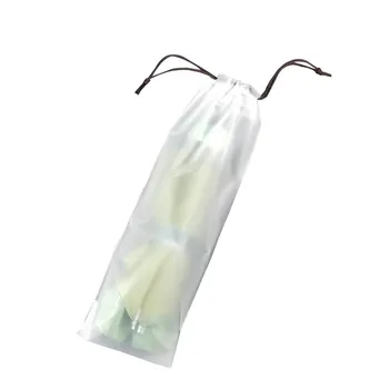 Mat Saydam plastik torba Şemsiye saklama çantası Kullanımlık Taşınabilir Şemsiye İpli Depolama Kapak Ev Depolama Organizatör