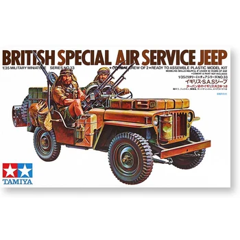 1:35 Ölçekli Montaj Araba Modeli İngiliz Özel Hava Servisi Jeep Yapı Kitleri Tamiya 35033