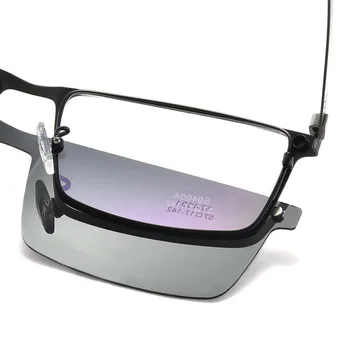BCLEAR Optik Gözlük Çerçevesi Erkekler güneş gözlüğü üzerinde klipsli polarize Manyetik Gözlük Erkek Reçete Gözlük Tam Jant 3