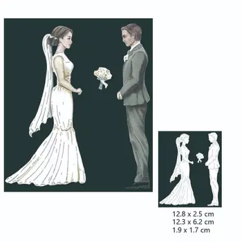 Erkek kadın düğün düğün prenses buket 2022 Yeni Metal Kesme Ölür Scrapbooking Kağıt Zanaat Bıçakları Bıçakları Delme Ölür 0