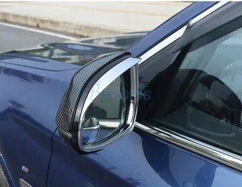Araba Styling Kapı Ayna Yağmur Şapka Trim Dikiz Paneli Yerleşimi 2018 2019 BMW İçin X3 G01 X4 G02 X5 G05 X7 G07 Aksesuarları