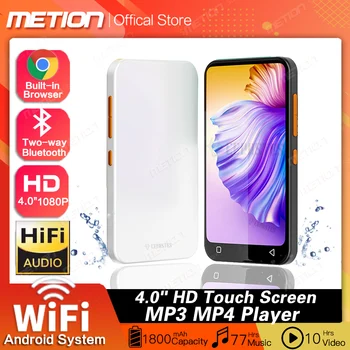 WİFİ Bluetooth MP4 MP3 çalar 4.0 inç tam dokunmatik ekran öğrenci spor HIFI müzik Walkman dahili 8 GB bellek ağ olabilir