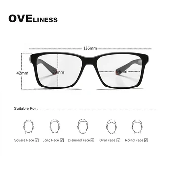 Moda tr90 erkek gözlük gözlük çerçevesi erkekler Optik Miyopi Reçete Şeffaf gözlük erkek Tam Gözlük gözlük çerçevesi