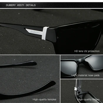 DUBERY Polarize Güneş Gözlüğü Erkek Kadın Sürüş Spor güneş gözlüğü Erkekler Için Yüksek Kalite Ucuz Lüks Marka Tasarımcısı Óculos 1