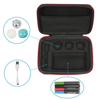 EVA sert çanta Çanta Ozobot Evo App Bağlı Kodlama Robot Uyar USB şarj kablosu / Oyun Alanı / Cilt / 4 Renk Kodu İşaretleyiciler 2