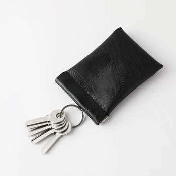 3 Adet paketi Yeni Moda Deri Uzun Cep Anahtar Cüzdan Anahtarlık bozuk para cüzdanı Kadın Erkek Küçük Kısa Para Değişim Çantası kart tutucu