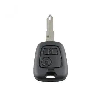 2 Düğmeler Araba Uzaktan Anahtar Kabuk ile 206 Blade & 2 Mikro Anahtarları Peugeot 106 206 306 406 için Fit