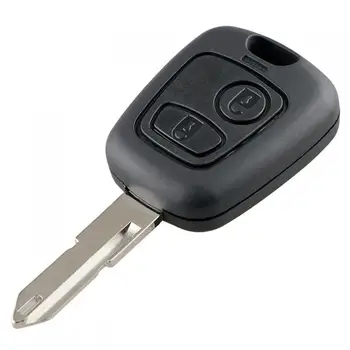 2 Düğmeler Araba Uzaktan Anahtar Kabuk ile 206 Blade & 2 Mikro Anahtarları Peugeot 106 206 306 406 için Fit 3