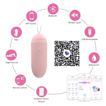 85mm Seksi Yumurta Bluetooth Vibratörler Kadınlar için Meme Klitoris Vajinal Topu Anal Plug Kadın Masturbator Külot Seks Oyuncakları Erotik 3
