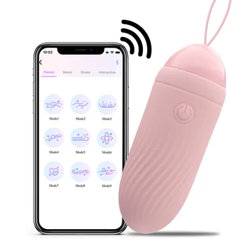 85mm Seksi Yumurta Bluetooth Vibratörler Kadınlar için Meme Klitoris Vajinal Topu Anal Plug Kadın Masturbator Külot Seks Oyuncakları Erotik 4