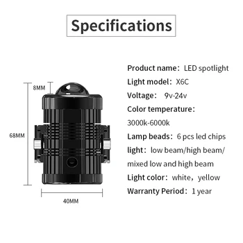 1 ADET LED Tri-model Motosiklet far ampulü Spot Harici DRL Sis Lambası Suzuki / Honda / Yamaha / kawasaki / Benelli / BMW / PİAGGİO
