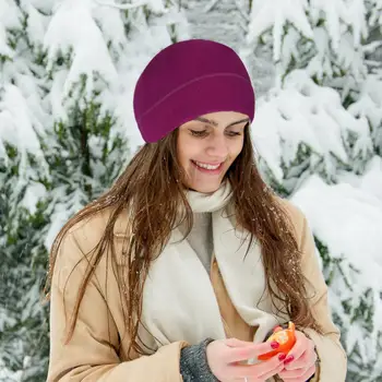Kış Sıcak KAPAKLAR Yumuşak Polar Şapka Koşu Bere Termal yüz kapatma Şapka Soğuk Hava Erkekler Kadınlar Bisiklet