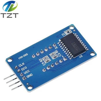 TM1637 Arduino İçin LED Ekran Modülü 7 Segment 4 Bit 0.36 İnç Saat kırmızı Anot Dijital Tüp Dört Seri sürücü panosu Paketi 1