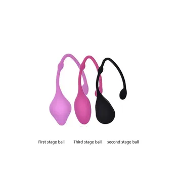 Yetişkin oyuncaklar Tıbbi Silikon Akıllı Kegel Topu Ben Wa Vajina Sıkın Egzersiz Vajinal Masaj Geyşa Seks Oyuncakları Kadınlar için 2