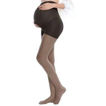 Gravida Külotlu Annelik Tayt Gebelik Giysileri Hamile kadınlar ultra-ince seksi Siyah çorap Naylon süper Elastik ipek
