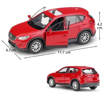 WELLY Diecast 1: 36 Ölçekli Geri Çekin Klasik Simülasyon Model Araba Mazda CX-5 SUV Alaşım Araba Metal Oyuncak otomobil araç Hediye Koleksiyonu