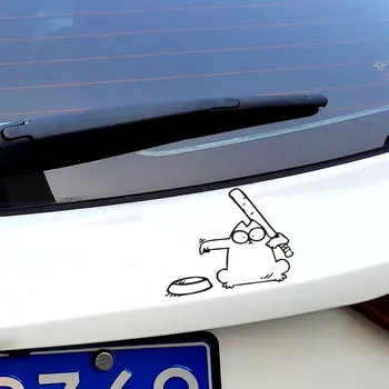 Beyzbol yalvarıyor kedi otomobil dekor Araba Sticker Çıkartmaları dekor Çıkarılabilir HERHANGİ BİR BOYUT Vinil Serin Araba Arka pencere kapı Sticker HY1742